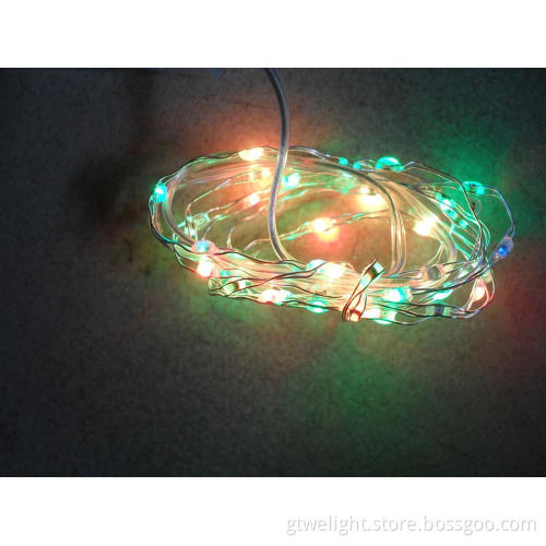 Multicolor Silver Wire String Light for Christmas Very Beautiful